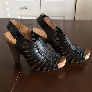 Miss Sixty cork sole heeled sandals